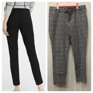 Banana Republic Sloan Cropped Slim Pant in Geometric Floral Pattern